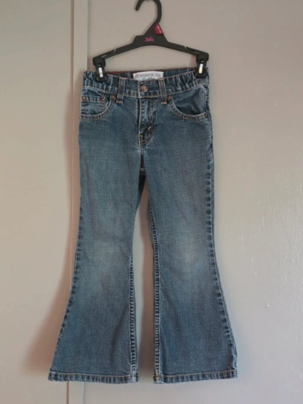 Kids Levi Jeans Stretch Mid Rise Flare